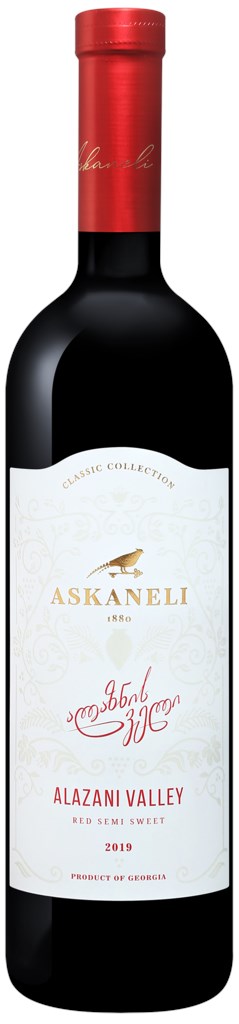 АКЦИЯ ВС (Askaneli) Вино красное полусладкое Алазанская Долина 0,75 л, шт